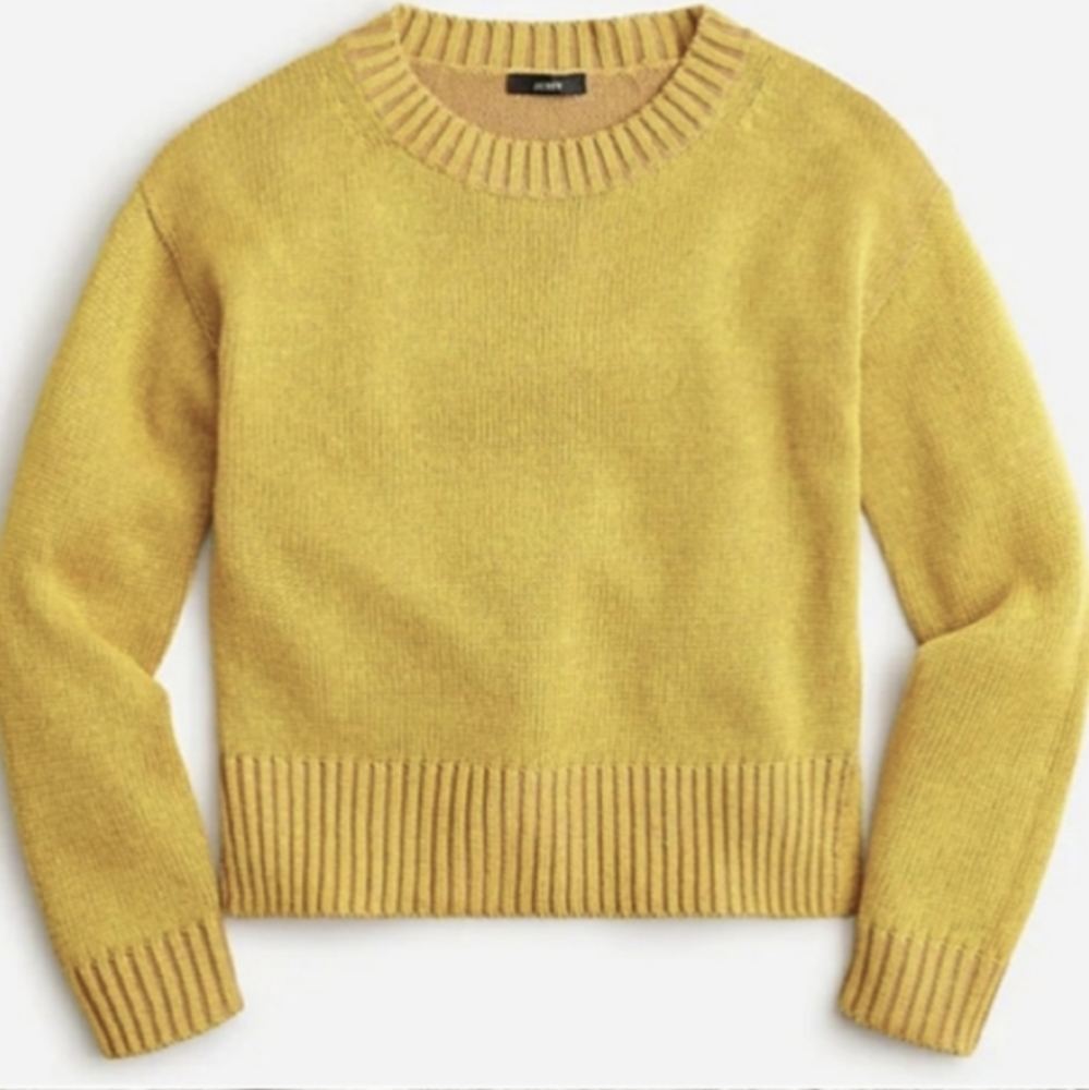 Yellow J. Crew Lightweight Sweater